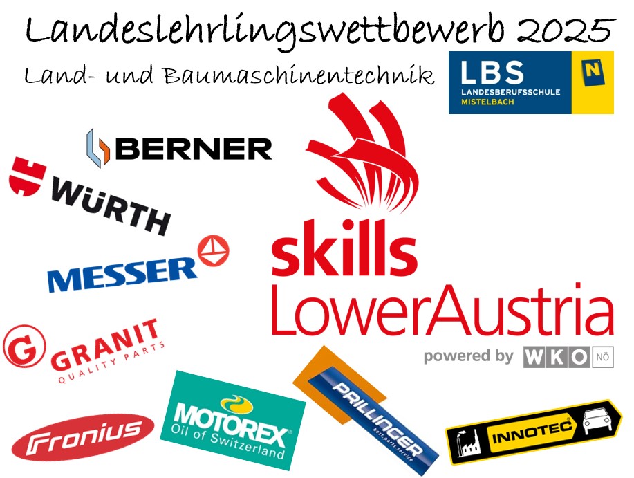 Sponsoren-Logos Metalltechnik Landeslehrlingswettbewerb 2025