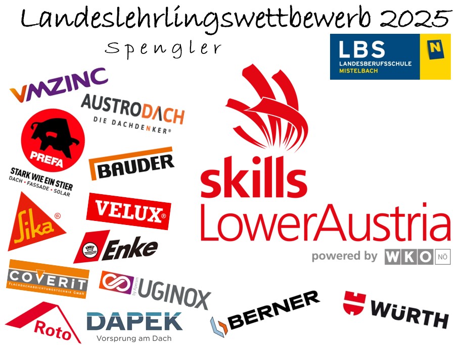 Sponsoren-Logos Spengler Landeslehrlingswettbewerb 2025